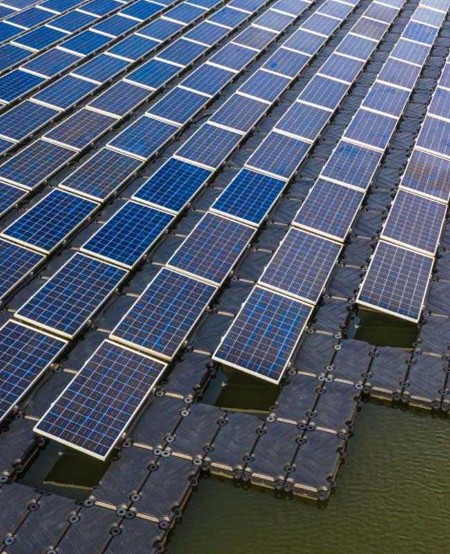 Floating Solar Power Plant and It's Mounting Structure