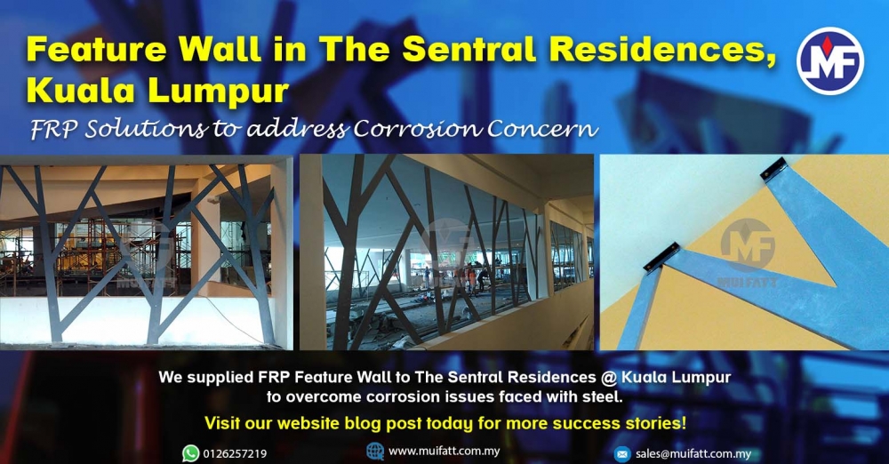 FRP Feature Wall at The Sentral Residences, Kuala Lumpur