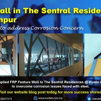 FRP Feature Wall at The Sentral Residences, Kuala Lumpur