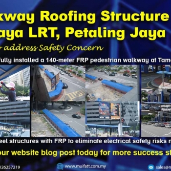 Taman Jaya LRT Station – FRP Walkway Project Reference