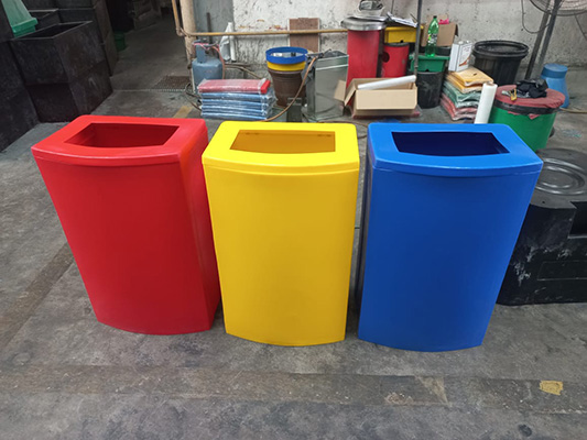 D-Shaped Polyethylene Colored Bin