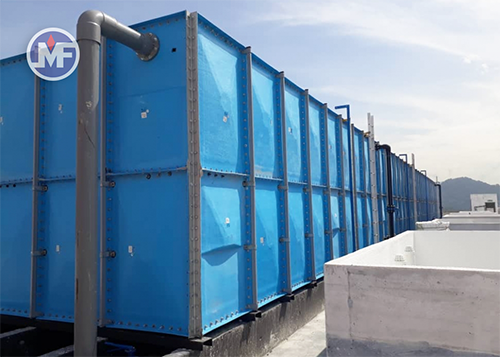 Mui Fatt Rooftop FRP Sectional Panel Tank 12000L