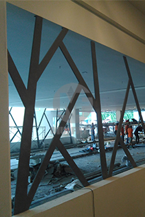 Interior view of the FRP Feature Wall at The Sentral Residences, displaying its sleek and durable finish.