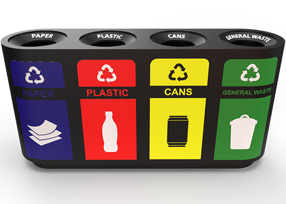 Mui Fatt RS2640 Recycling Bin - New Sticker Design