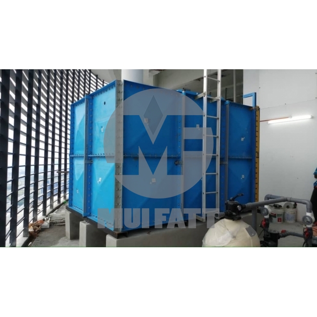 32000L GRP FRP Sectional Panel Tank Two Meter Heights 4m x 4m x 2m