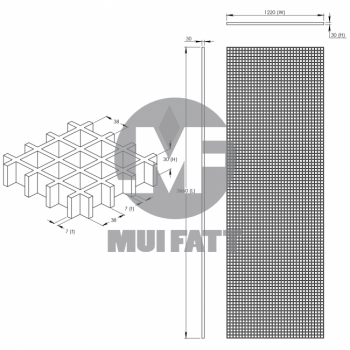 MG 30-38 Standard panel 4ft x 12ft (Square)