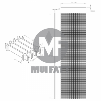 MG 25-100 Standard panel 4ft x 13.5ft (Long)