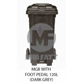 MGB120 Mobile Garbage Bin 120L with Foot Pedal (Dark Grey)