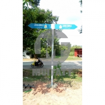 Fiberglass Tiang Papantanda Signage Pole
