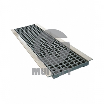 Molded Grating Trench Cover with Z-Profile Angle