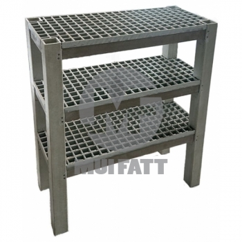 Fiberglass (FRP) Shelf Rack for Industrial Applications