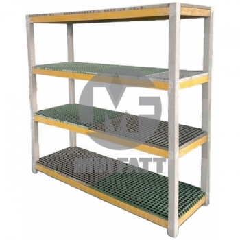 Fiberglass (FRP) Shelf Rack for Industrial Applications